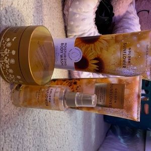 Bath and body works sunflower set